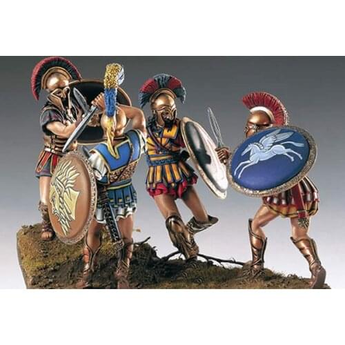 New Unassembled 1/32 54mm ancient warrior stand include 4 (WITH BASE ) Resin Figure Unpainted Model Kit