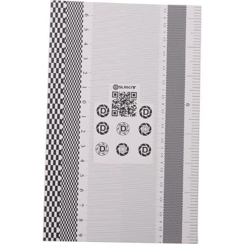2020 New Camera Lens Focus Calibration Card AF Micro Alignment Ruler Folding Chart