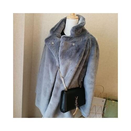 2020 New Style High-end Fashion Women Faux Fur Coat S94