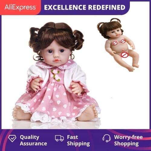 Full Silicone Vinyl 50cm/19 inch Reborn Baby Dolls Fashion Waterproof Bebe Reborn Doll Baby Toy For Kids Birthday Gifts Playmate