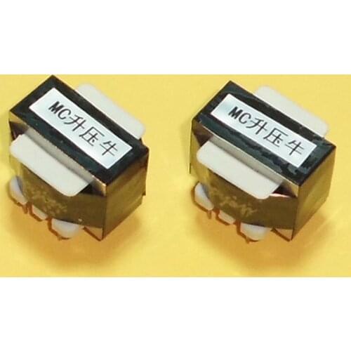 R18 MC step-up transformer, 20 times amplification step-up transformer, LP vinyl record player cartridge boost，1: 10 + 10
