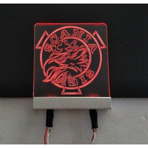 RC Car TAMIYA Tractor DIY Part LED Logo Lights For 1:14 Model Toys SCANIA R620 56323 R470 56318 R730