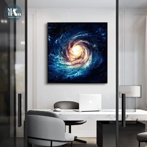Nordic Astronaut planet moon Canvas Painting Prints Posters Cosmic spacePictures for Living Room children boys room Decor