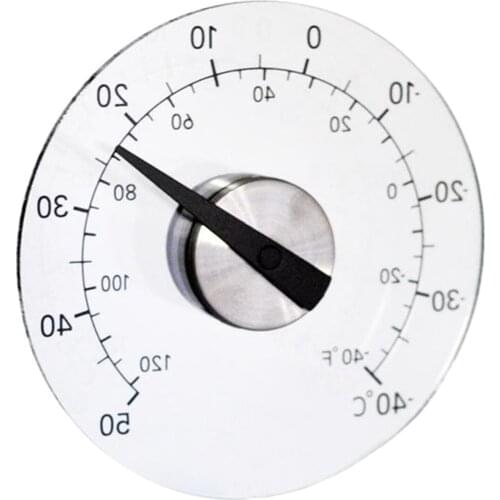 Outdoor Sticking Window Thermometer Waterproof Paste Glass Decorative for Wall Garden Greenhouse Home