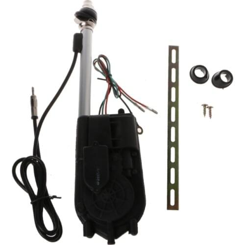 12V Universal Car Auto AM FM Radio Electric Power Automatic Antenna Aerial Kit W91F