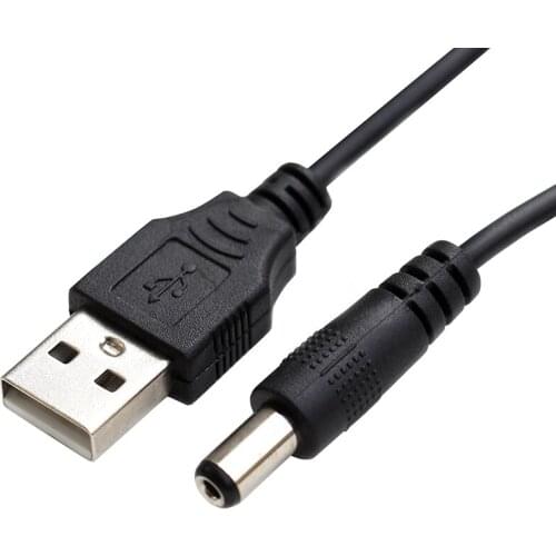 USB Charging Cable DC5.5mm*2.1MM for 5V Charge Current Devices