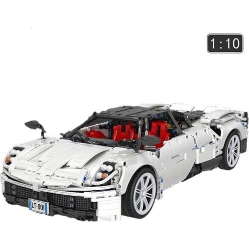 Winner 7050 Racers MOC Super Racing 1:10 Scale Sports RC Car Fit Building Blocks Bricks Toys For Children