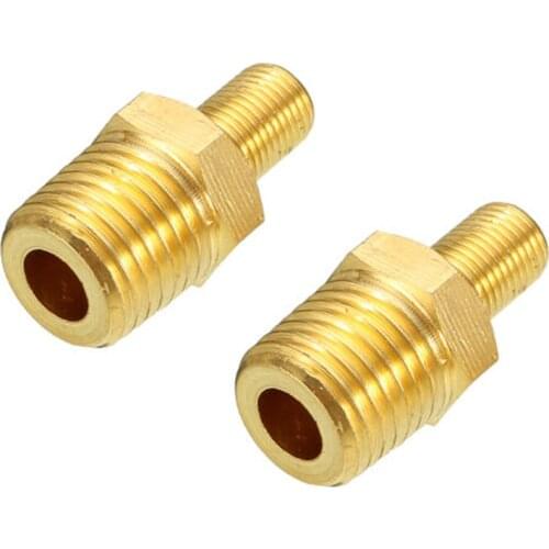 1pcs 1/4" NPT MPT Brass Tire Tyre Air Compressor Tank Fill Valves For Dunlop Valve Car-Styling Car Accessories Wholesale Pric