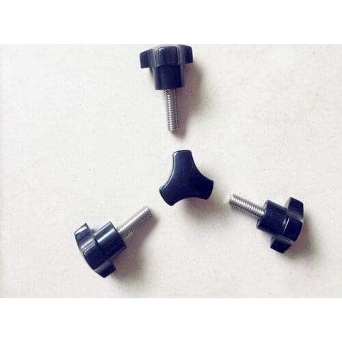 1pcs M6 Stainless steel Home improvement triangle knob handle rubber head screw screw triangular arc screws 35~50mm length