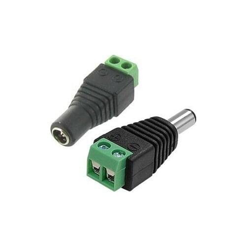 10pair Male Female 2.1 x 5.5mm 12V DC Power Plug Jack Adapter Connector for CCTV