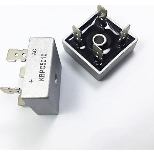 2PCS/LOT KBPC5010 50A 1000V Diode Bridge Rectifier kbpc5010