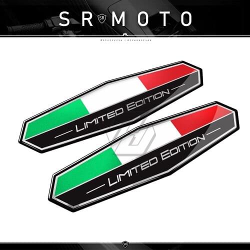 3D Motorbike Italy Flag Sticker Italia Black Edition Decals Car Styling Motorcycle Stickers