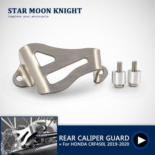 Motorcycle Accessories Rear Brake Caliper Guard Cover protector Protection Fit For HONDA CRF450L CRF 450 L CRF 450L 2019 - 2020