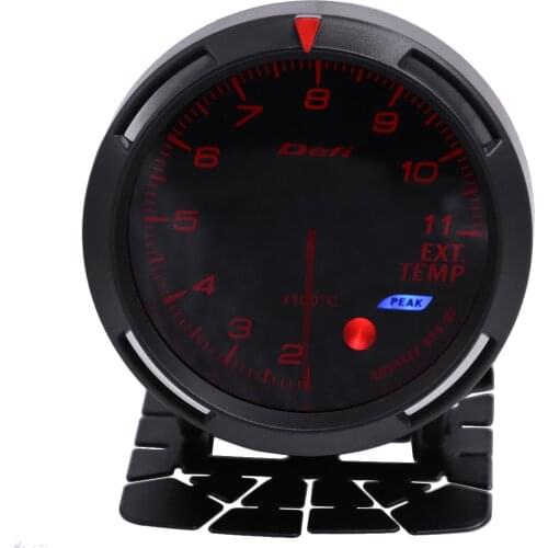 60mm Car Auto 12V Exhaust Gas Temp Gauge Universal Ext Temp Meter EGT With Sensor and Holder 7 Colors Light