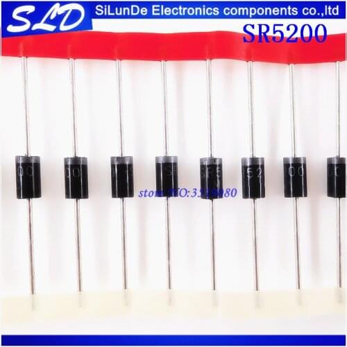 Free Shipping 50pcs/lot MBR5200 SB5200 SR5200 5A / 200V DO new and original In Stock