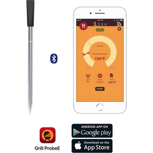 Kitchen smart food oven thermometer probe wireless bluetooth barbecue thermometer barbecue shop digital barbecue accessories