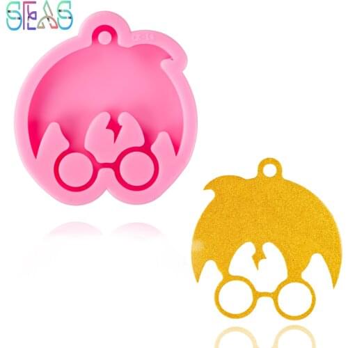 Shiny Anime Harry Magic Boy Shape Mold Silicone Molds DIY Resin Epoxy Keychains Mould Custom Keychain
