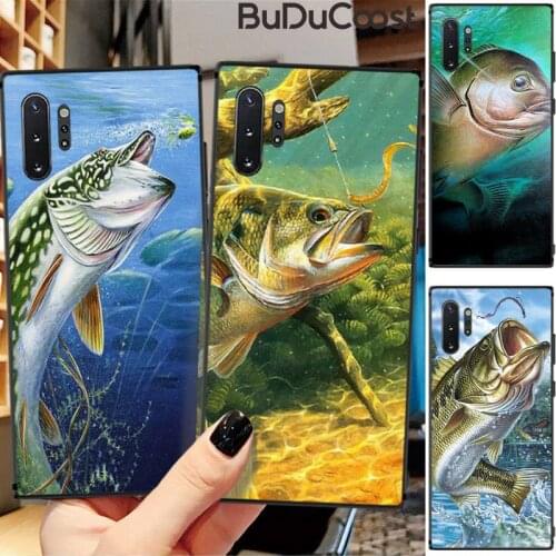 Fish ART Fishing Cute Fish Phone Case for Samsung Note 8 9 10 20 pro lite ultra J 4 6 7 8 prime plus Duo M30 2018
