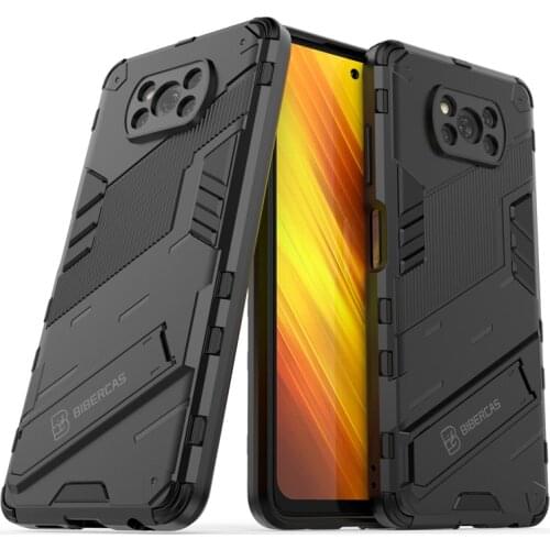 PUNK Phone Case For Xiaomi Poco X3 Case For Xiaomi Poco X3 NFC Cover Armor Shockproof Silicone Protective Bumper For Poco X3 NFC