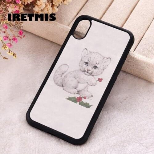 Iretmis 5 5S SE 2020 phone cover cases for iphone 6 6S 7 8 Plus X Xs Max XR 12 MINI Pro Soft Silicone TPU Baby Tiger