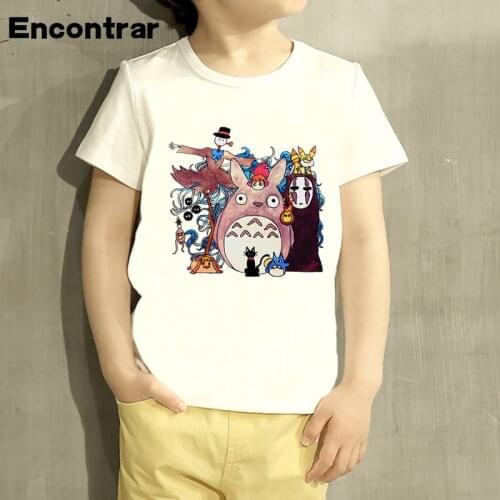 Kids Miyazaki Hayao Design Baby Boys/Girl TShirt Kids Funny Short Sleeve Tops Children Cute T-Shirt,HKP750
