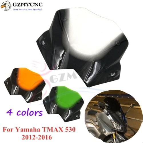 12-16 T-MAX530 Front Windshield Motor Accessories for Yamaha Tmax530 TMAX 530 2012-2013-2014-2015-2016 Windscreen Wind Shield