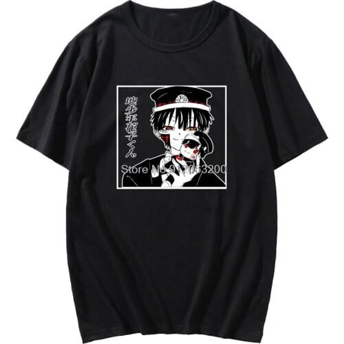 Anime Toilet Bound Hanako-kun Short Sleeve T-shirt Yugi Kawaii T-shirt Spring Summer Male Oversized Hip-hop Streetwear Tees