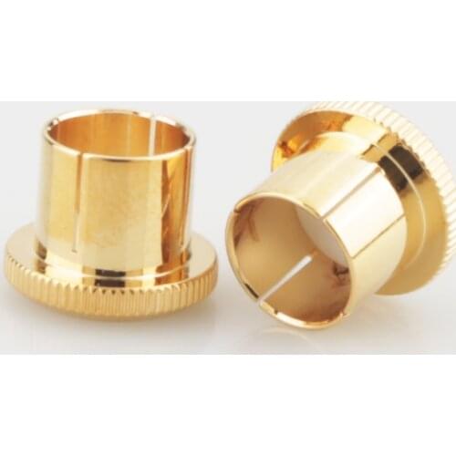 Hifi audio RCA Plug Copper Caps Cover Noise Stoppers 24K Gold Plated Audio Top Quality 12pcs