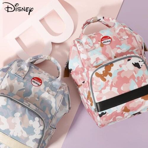 Disney Mickey Mommy Diaper Nappy Bag Multi Functional Large Capacity Waterproof Backpack Female Pregnant Woman Mother Baby Bag