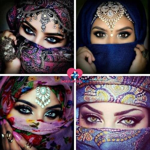 Matreshka DIY 5d Diamond Painting Accessories Square/Round "beautiful eyes Mosaic Rhinestone Embroidery Diamond paints beadwork