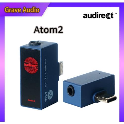 Hilidac Audirect Atom2 MQA HiFi Portable USB DAC/AMP ES9281AC DSD512 32Bit/ 768KHZ Type C/ Lightning Atom 2 Decoder Amplifier