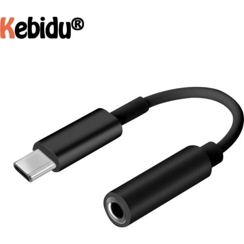 USB Type C 3.5 Jack Earphone USB C To 3.5mm AUX Mini Headphones Adapter For Huawei Mate 20 P30 Pro For Xiaomi Audio Cable