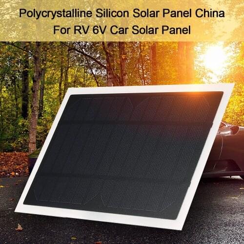 Polycrystalline Silicon Solar Panel China For RV 6V 3.5W Car Solar Panel