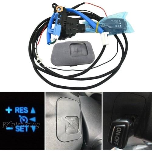 With Steering Wheel Cover 45186-12010-C0 84632-34011 Cruise Control Switch For Toyota Corolla 2007-2013 2014 Blue Backlight