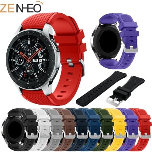 Sport Silicone Strap for Samsung Galaxy Watch 46mm Band Replace wrist bracelet straps for Samsung Gear S3 Classic/ Frontier Band