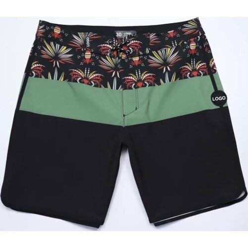 Bermuda Mens Beach Shorts Quick Dry Breathable Surf Swim Fitness Trunks Fashion Print Elastic Spandex Men Phantom Beach Shorts