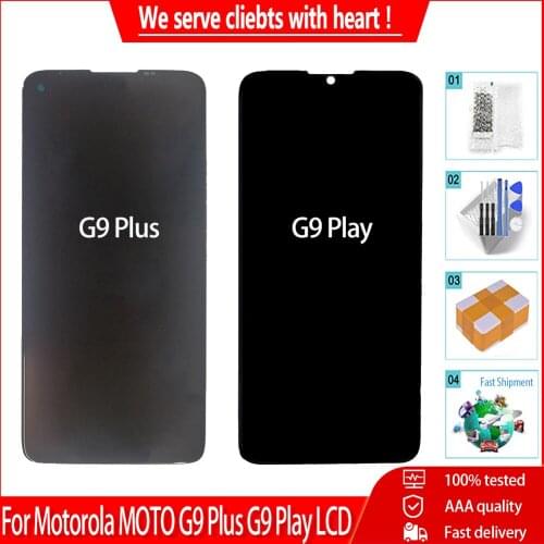 6.81" Tested For Motorola MOTO G9 Plus LCD Touch Screen AAA Digitizer Assembly Replacement 6.5" For MOTO G9 Plus LCD Display