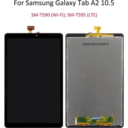 10.5" For Samsung Galaxy Tab A 10.5 SM-T590 (Wi-Fi); SM-T595 (LTE) LCD Display Touch screen Assembly Replacement