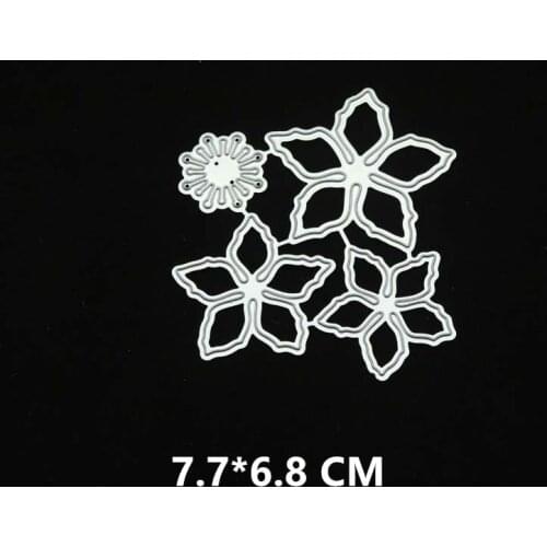 2020 Five Petal Flower Metal Cutting Dies DIY Scrapbooking Paper Photo Album Crafts Knife Mould Cards Blade Punch Decor Stencils