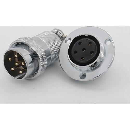 30MM Circular Industrial Motorcycle Car Audio Light Medical Automotive Bayonet Connector 2 4 5 6 7 8 Pin IP67 Waterproof Adapter