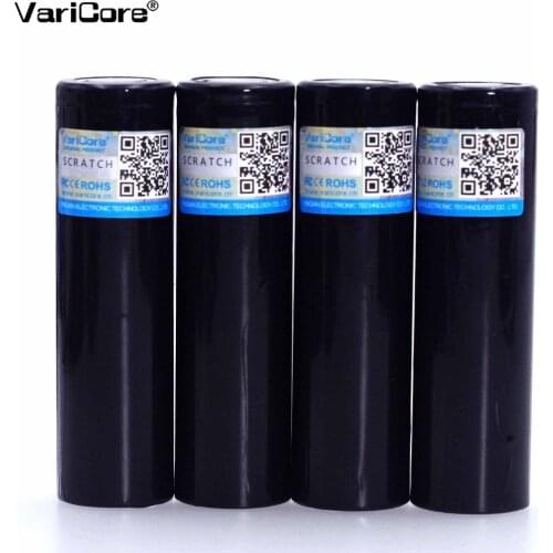 4PCS VariCore Original New V-34 18650 3.7V 3400mA Rechargeable lithium battery Light Flashlight batteries LED light battery