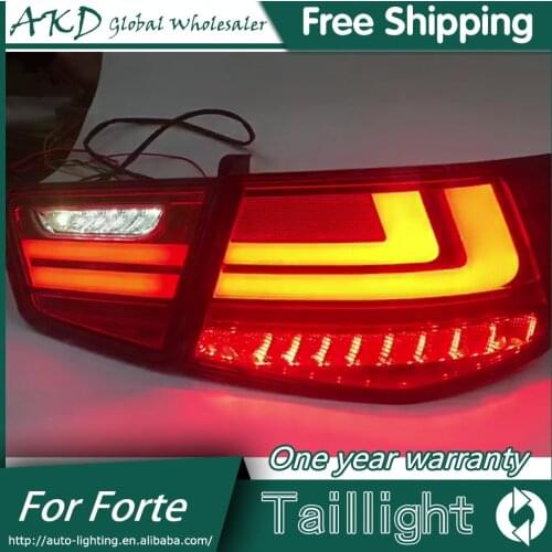 AKD Car Styling for Kia Forte Tail Lights 2009-2015 Cerato LED Tail Light Forte Rear Lamp DRL+Brake+Park+Signal