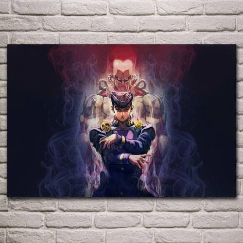 Adventure Josuke anime fantasy fabric poster living room home wall decorative canvas silk art