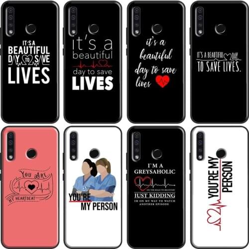 Greys Anatomy TV Quotes Cover For Huawei Honor 10 Lite 9 20 10i 8X 9X 10X Lite 8A 9A 8S 9S 4C 6C 7C 7A Pro Cover