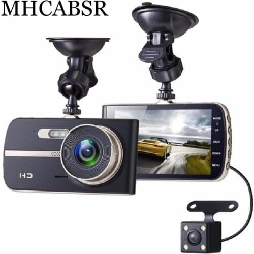 Dual Dash Cam Front and Rear Full HD 1080P Car Driving Recorder 4 Inch IPS Dashboard Camera with170 Wide Angle Loop Recording