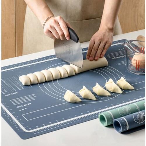 Food Grade Silicone Kneading Dough Pad kitchen Non-slip Bread Flour Pad Baking Tools Pastry Mat With Measurement