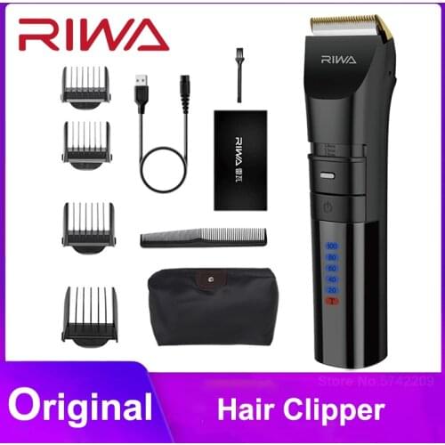 RIWA Electric Hair Clipper RE-6110 Full Body Washing Professional Barber Trimmer Adult Child Baby Shaving Variable Speed Clipper