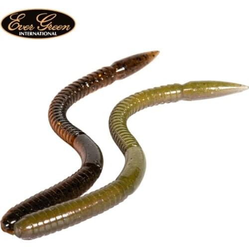 EVERGREEN high specific gravity noodle bug BOWWORM soft bait soft bug multi-size SENKO lure perch bait EG