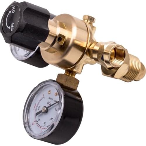 Hot Sale Dual gauge Gas Bottle Regulator Adjustable For CO2 Argon Welding Pressure Reducer