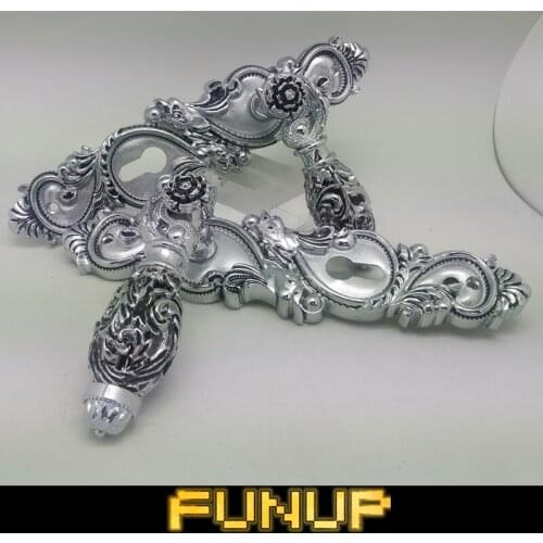 TOP SALE CHROME PATED 85 HOLLOW SPLIT DOOR HANDLE--ZINC ALLOY MATERIAL